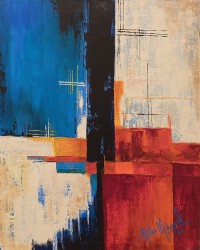 Aisha Mahmood, 18 x 24 Inch, Acrylic on Canvas, Abstract Painting, AC-AIMD-094 Aisha Mahmood, 18 x 24 Inch, Acrylic on Canvas, Abstract Painting, AC-AIMD-094